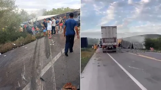 Motorista é preso após acidente com 16 mortes na BR-116 na Bahia
